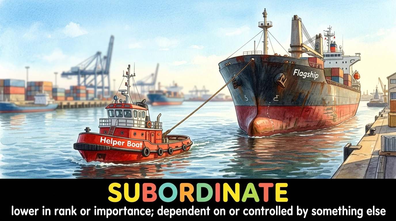 English Illustration for subordinate